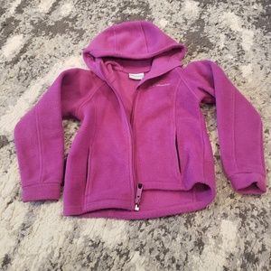 Girls Columbia hooded fleece
